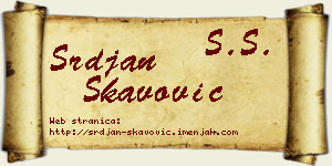 Srđan Škavović vizit kartica